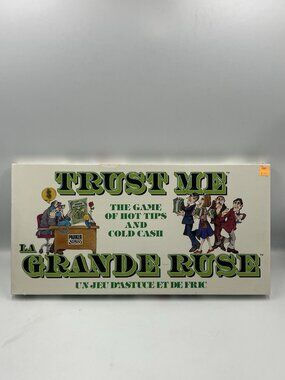 TRUST ME Hot Tips & Cold Cash Board Game Parker Brothers 1981 - New Sealed ✅